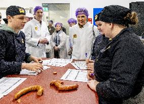 Queen Maxima Visits SVO Food Vocational Training Course - Houten