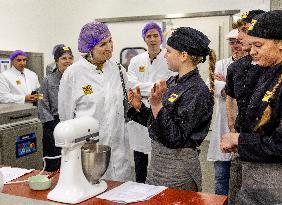 Queen Maxima Visits SVO Food Vocational Training Course - Houten