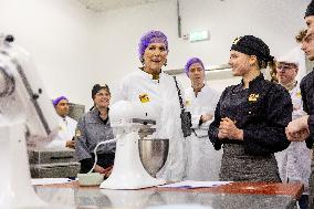 Queen Maxima Visits SVO Food Vocational Training Course - Houten