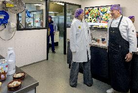 Queen Maxima Visits SVO Food Vocational Training Course - Houten