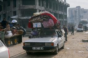 Palestinians Returning To Devastated Northern Gaza