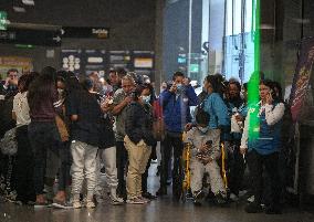 Migrants Deported from The USA Arrive in Bogota - Colombia