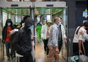 Migrants Deported from The USA Arrive in Bogota - Colombia