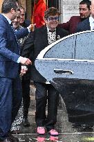 PFW Haute Couture Elton John Exits Valentino Show JR