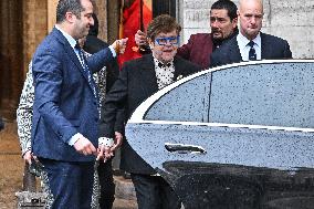 PFW Haute Couture Elton John Exits Valentino Show JR