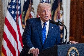 US President Donald Trump signs the Laken Riley Act