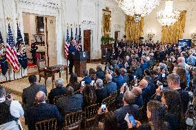 US President Donald Trump signs the Laken Riley Act