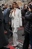 PFW Haute Couture Elie Saab Outside Arrivals JR