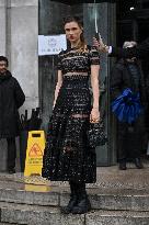 PFW Haute Couture Elie Saab Outside Arrivals JR