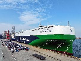 Ship Load Export Vehicles in Lianyungang Port