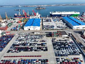 Ship Load Export Vehicles in Lianyungang Port