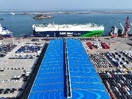 Ship Load Export Vehicles in Lianyungang Port