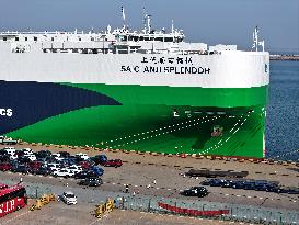 Ship Load Export Vehicles in Lianyungang Port