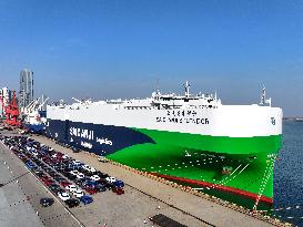 Ship Load Export Vehicles in Lianyungang Port