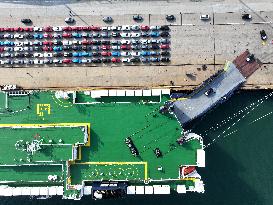 Ship Load Export Vehicles in Lianyungang Port