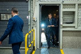 President Macron Visits To Framatome Nuclear Maintenance Workshop - Maubeuge