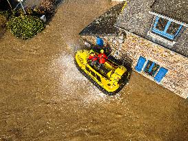 Ille Et Vilaine Hit By Historical Flooding