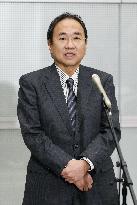 Fuji Television president meets press