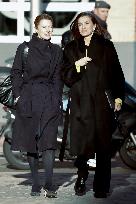 Queen Letizia During A Working Meeting - Madrid