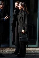 Queen Letizia During A Working Meeting - Madrid