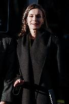 Queen Letizia During A Working Meeting - Madrid