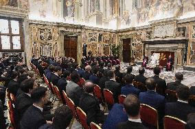 Pope Francis Receives In Private Audience - Vatican