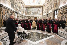 Pope Francis Receives In Private Audience - Vatican