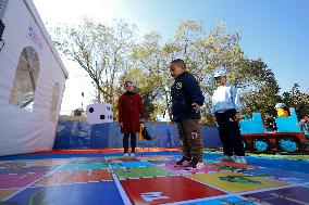 Nepali Children Enjoy Child Exhibition