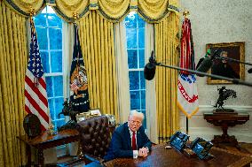 President Donald Trump Signs Two Executive Orders After Reagan Airport Crash