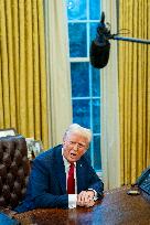 President Donald Trump Signs Two Executive Orders After Reagan Airport Crash