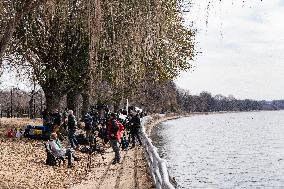 American Airlines Plane And Black Hawk Helicopter Crash Near Reagan National Airport