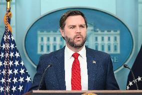 Vice President Of The United States JD Vance Delivers Remarks On Fatal Aircraft Collision In Washington DC