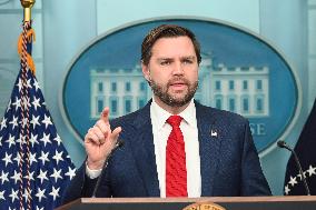 Vice President Of The United States JD Vance Delivers Remarks On Fatal Aircraft Collision In Washington DC