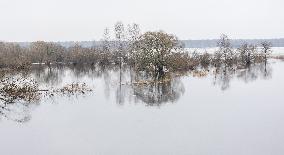 Unusual flood in winter