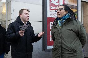 Louis Boyard argue with Kristell Niasme prior municipal elections - Villeneuve Saint-Georges RL