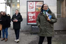 Louis Boyard argue with Kristell Niasme prior municipal elections - Villeneuve Saint-Georges RL