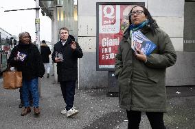 Louis Boyard argue with Kristell Niasme prior municipal elections - Villeneuve Saint-Georges RL
