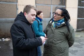 Louis Boyard argue with Kristell Niasme prior municipal elections - Villeneuve Saint-Georges RL