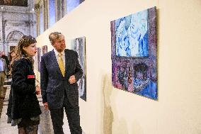 King Willem Alexander Presents Royal Award For Free Painting 2025 - Amsterdam
