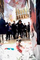 Rachida Dati Visits Calvados Region