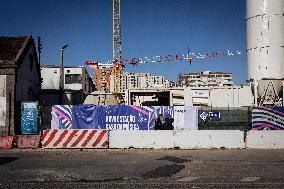 Construction Sites For The New Metro Of Porto Lines