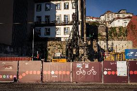 Construction Sites For The New Metro Of Porto Lines