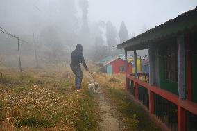 Daily Life In Darjeeling, India