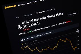 Melania Trump Memecoin Photo Illustrations