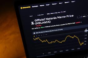Melania Trump Memecoin Photo Illustrations