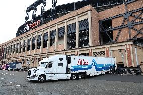 The Mets Equipment Truck Will Leaves For Spring Training