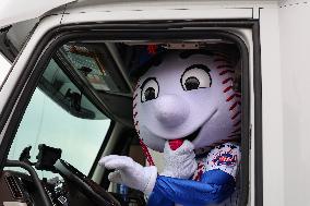 The Mets Equipment Truck Will Leaves For Spring Training