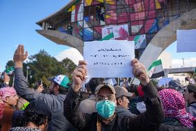 Protest In Damascus Against SDF And PKK