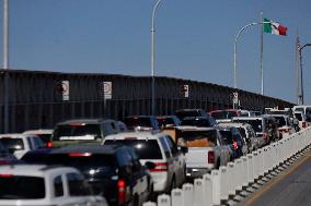 Migrant Deportations Continue Across The Paso Del Norte International Bridge In Ciudad Juárez, Mexico