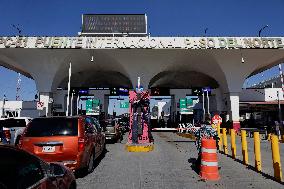 Migrant Deportations Continue Across The Paso Del Norte International Bridge In Ciudad Juárez, Mexico